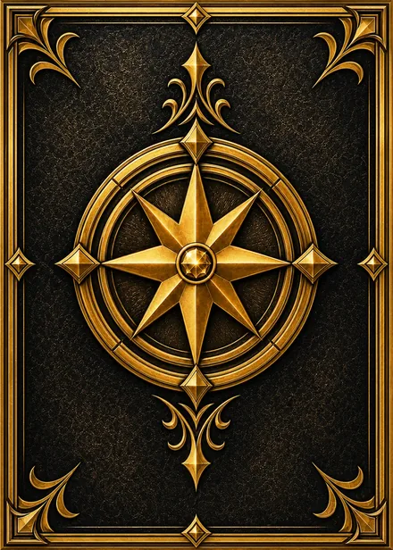 Gold rank card back